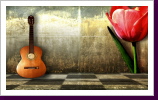 Gitarre und Tulpe, Digitale Grafik, 2010 Gitarre und Tulpe, Digitale Grafik, 2010